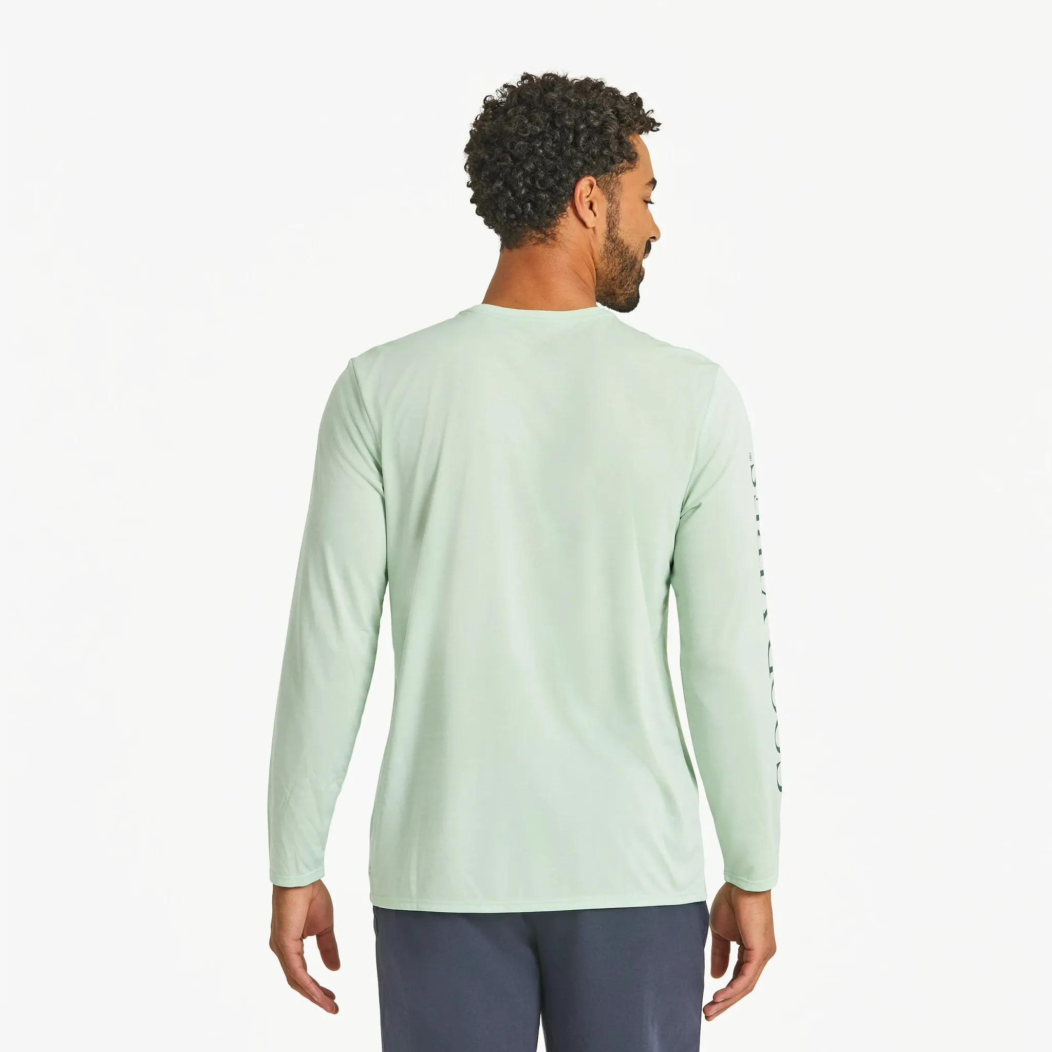 Men's Small Palms Long Sleeve Sun Crusher Tee Life is Good