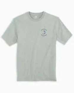 Men's Southern Tide ST USA Sailboat T-Shirt - Heather Grey