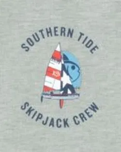 Men's Southern Tide ST USA Sailboat T-Shirt - Heather Grey