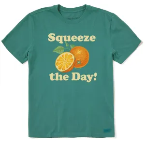 Men's Squeeze the Day Oranges Short Sleeve Crusher Tee Life is Good