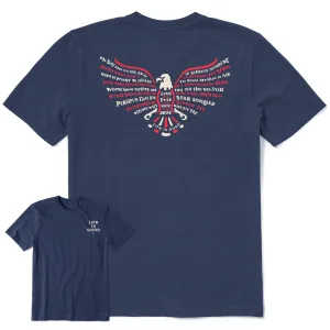 Men's Star Spangled Eagle Short Sleeve Tee Life is Good