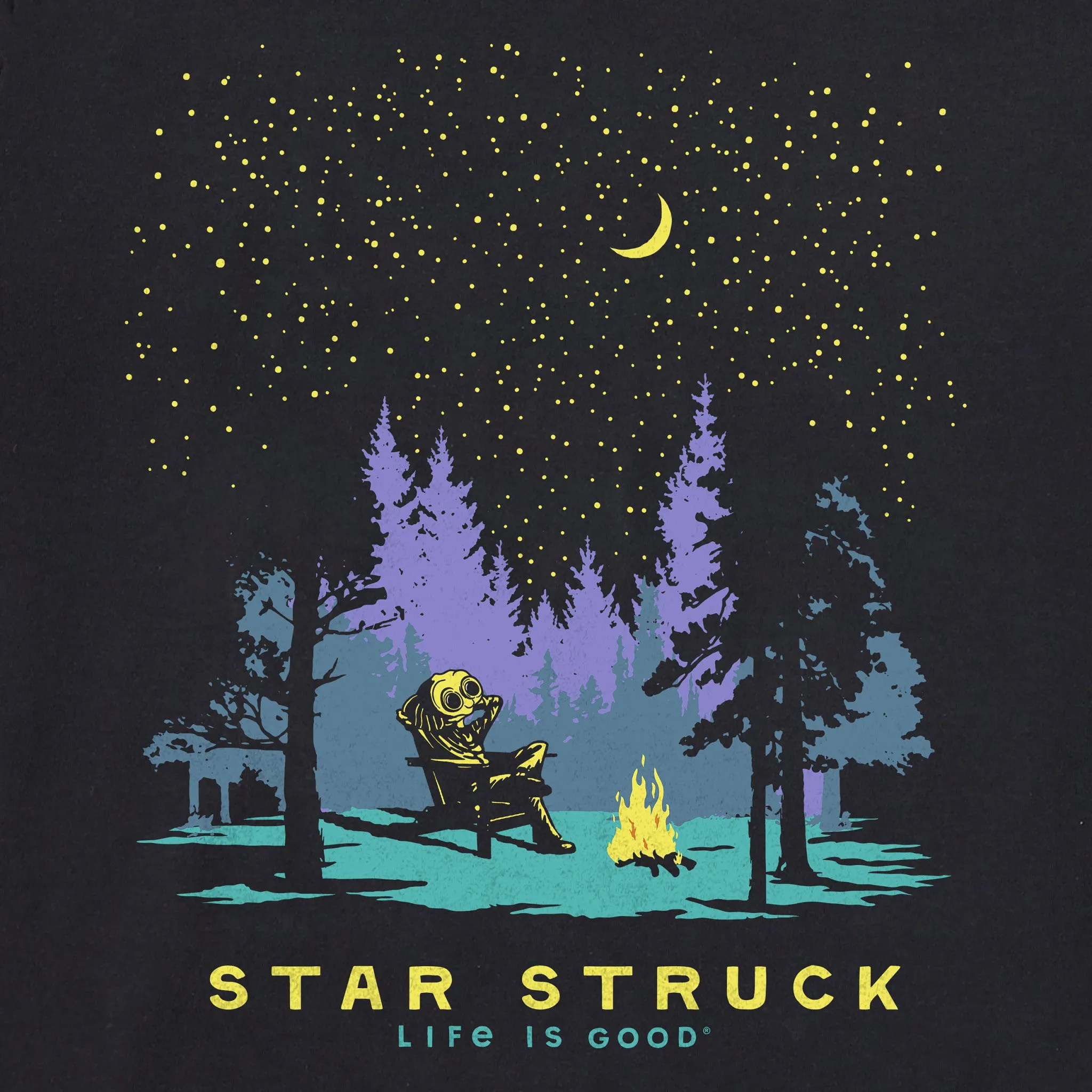 Men's Star Struck Alien Short Sleeve Crusher Tee Life is Good