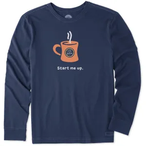 Men's Start Me Up Long Sleeve Crusher Tee Life is Good