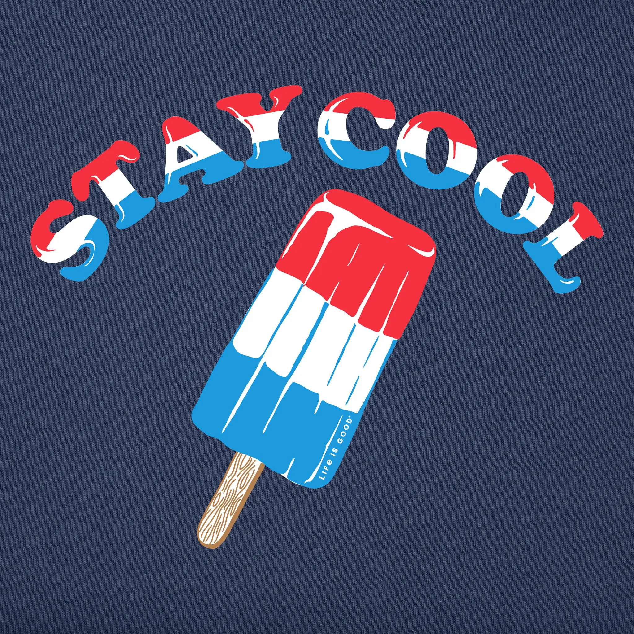 Men's Stay Cool USA Pop Short Sleeve Tee Life is Good