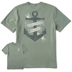 Men's Steady As She Goes Anchor Short Sleeve Crusher Tee Life is Good