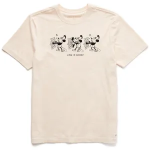 Men's Steamboat Willie at the Helm Short Sleeve Crusher Tee Life is Good
