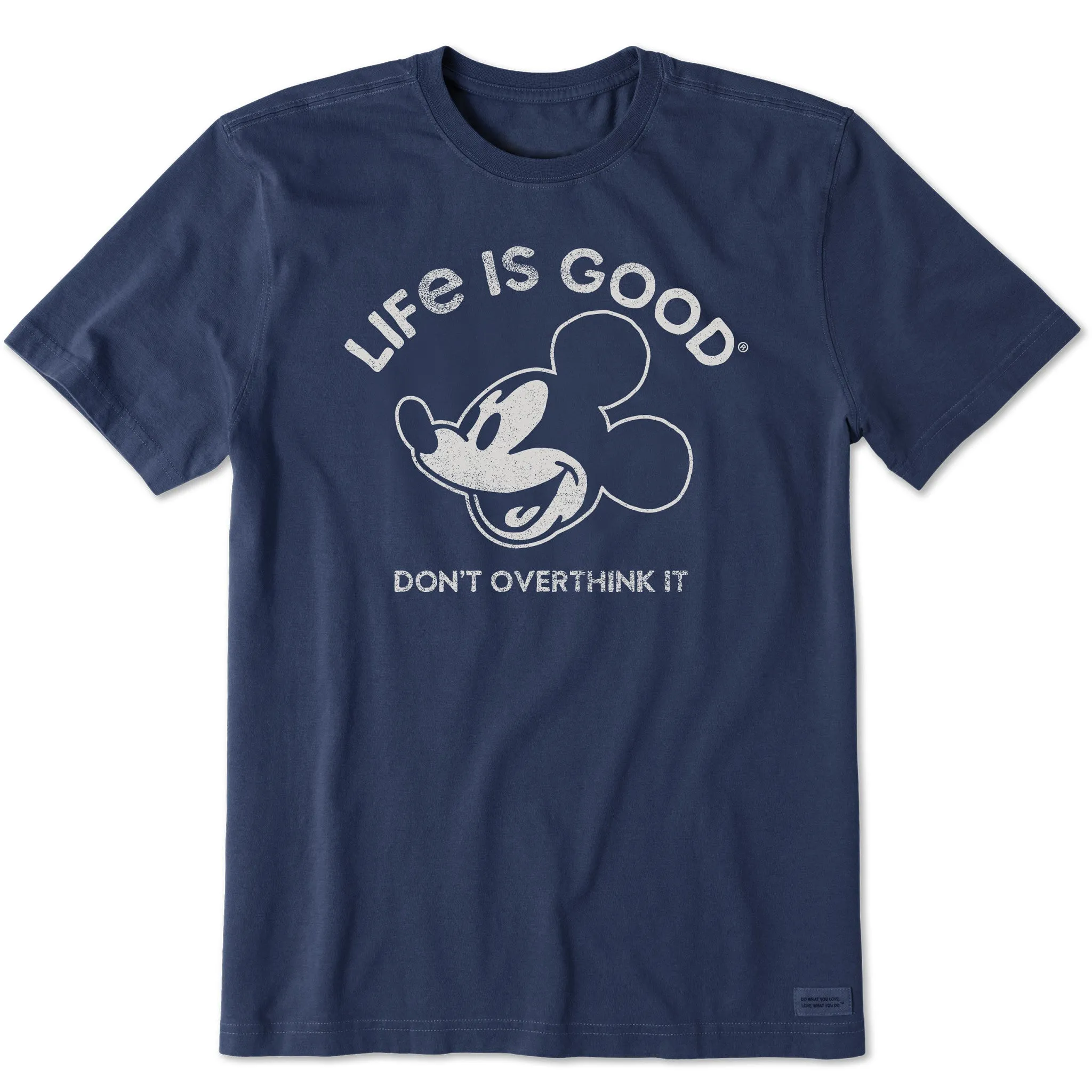 Men's Steamboat Willie Don't Overthink Short Sleeve Tee Life is Good