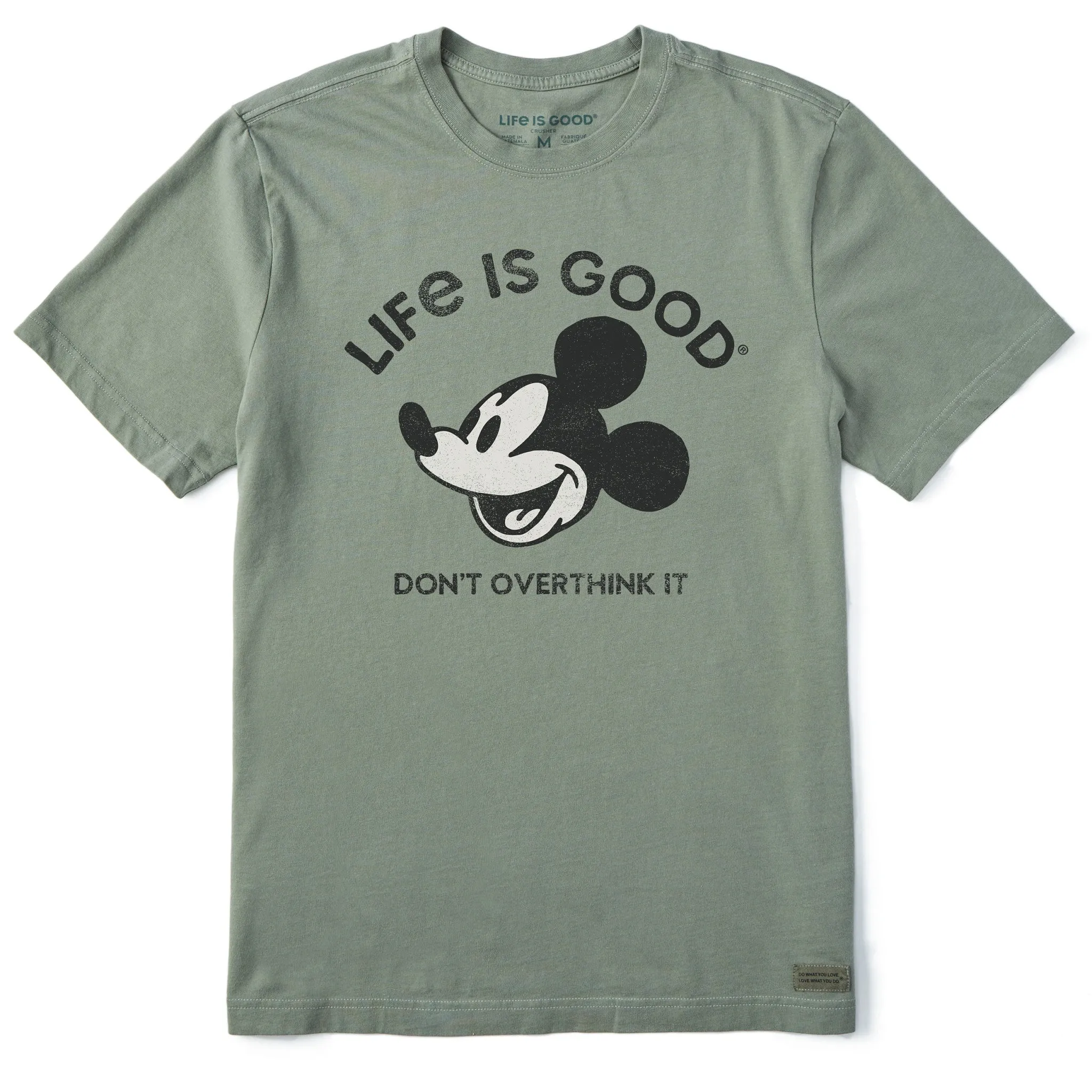 Men's Steamboat Willie Don't Overthink Short Sleeve Tee Life is Good