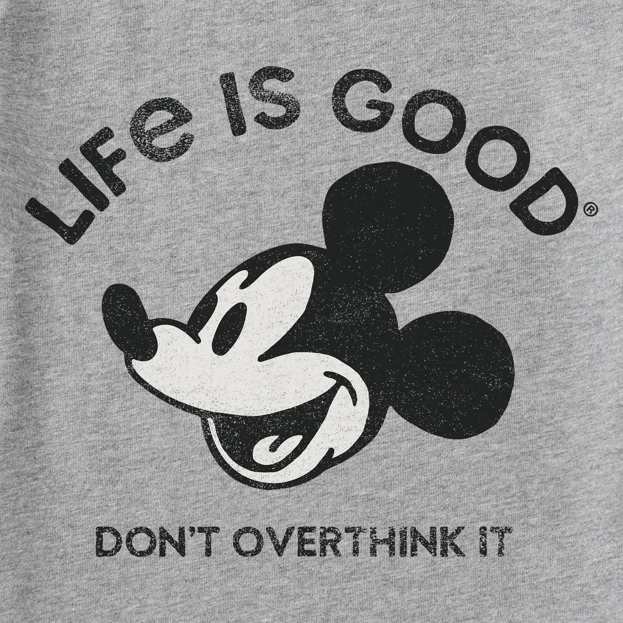 Men's Steamboat Willie Don't Overthink Short Sleeve Tee Life is Good