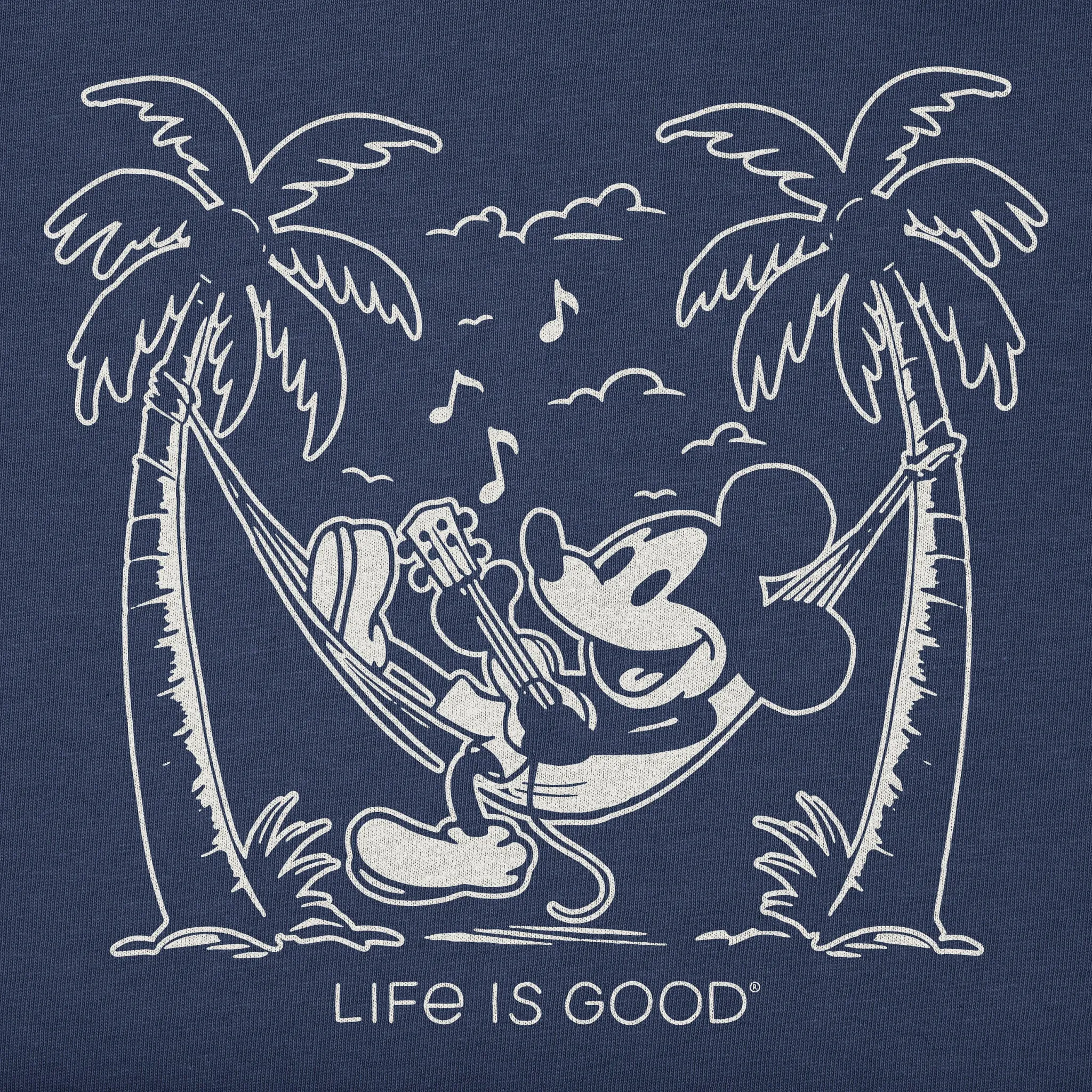 Men's Steamboat Willie Hammock Jammin Short Sleeve Tee Life is Good