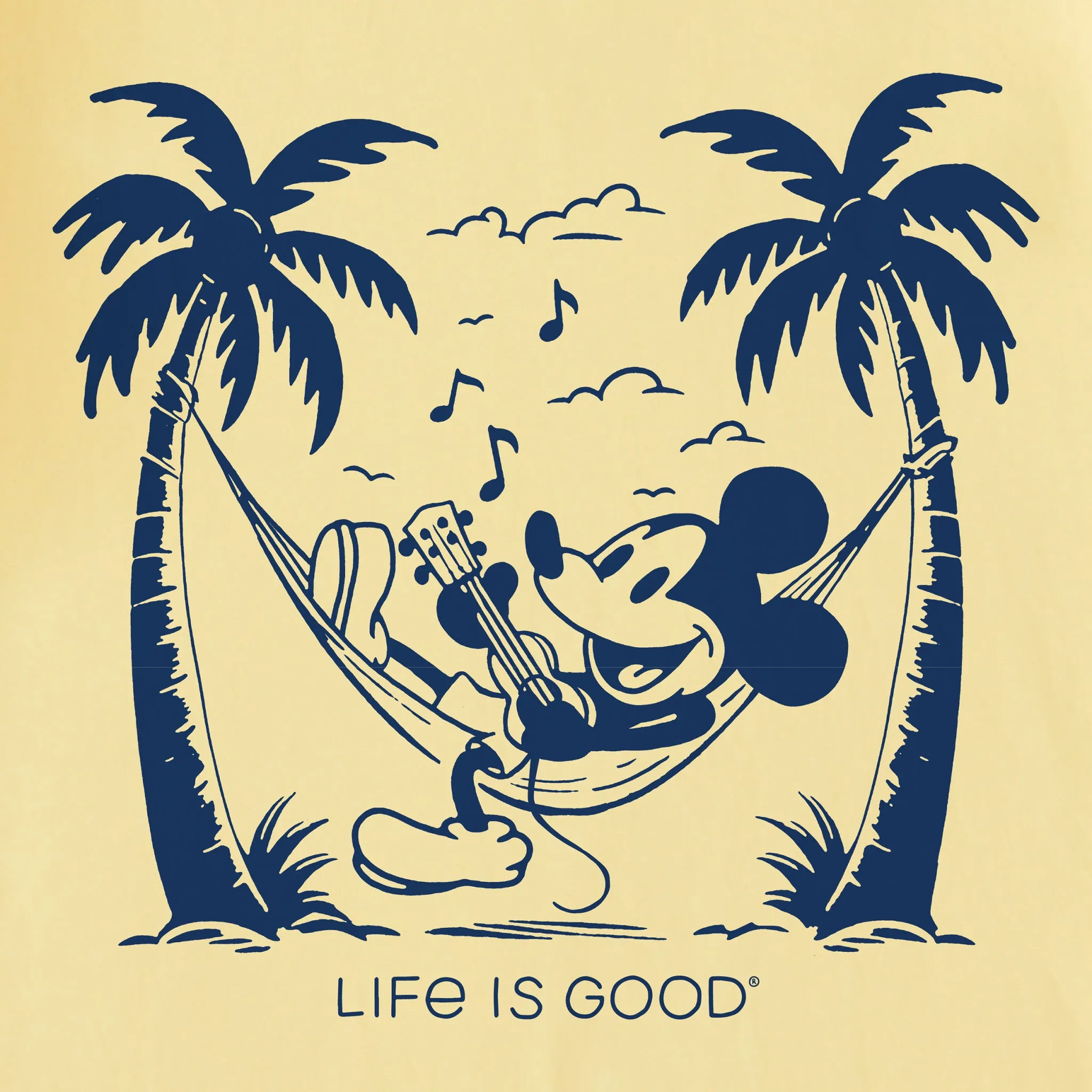 Men's Steamboat Willie Hammock Jammin Short Sleeve Tee Life is Good