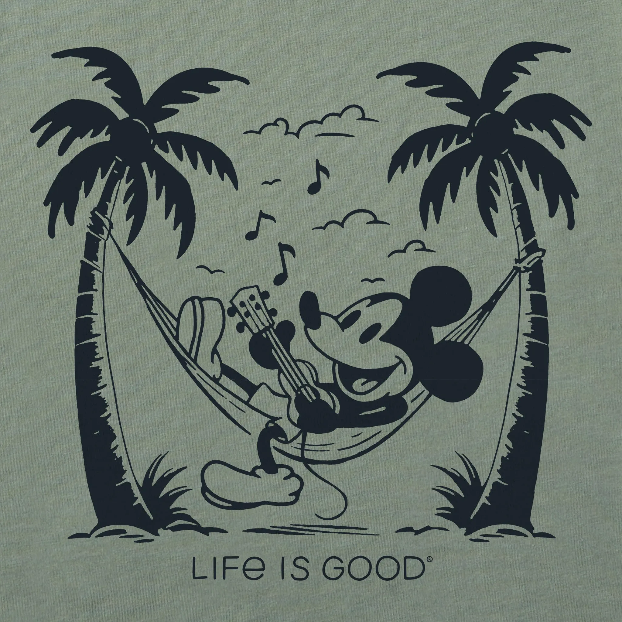 Men's Steamboat Willie Hammock Jammin Short Sleeve Tee Life is Good