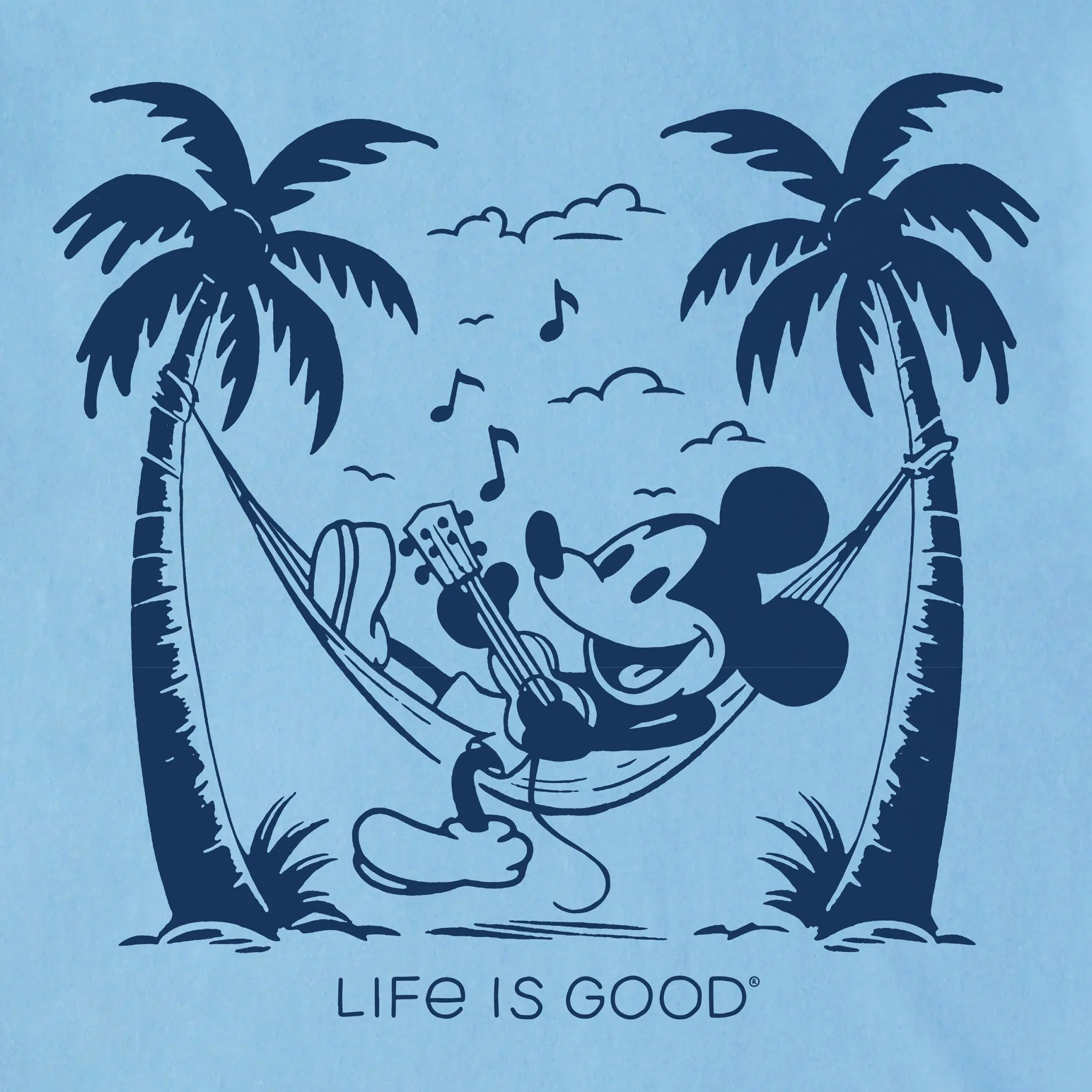 Men's Steamboat Willie Hammock Jammin Short Sleeve Tee Life is Good