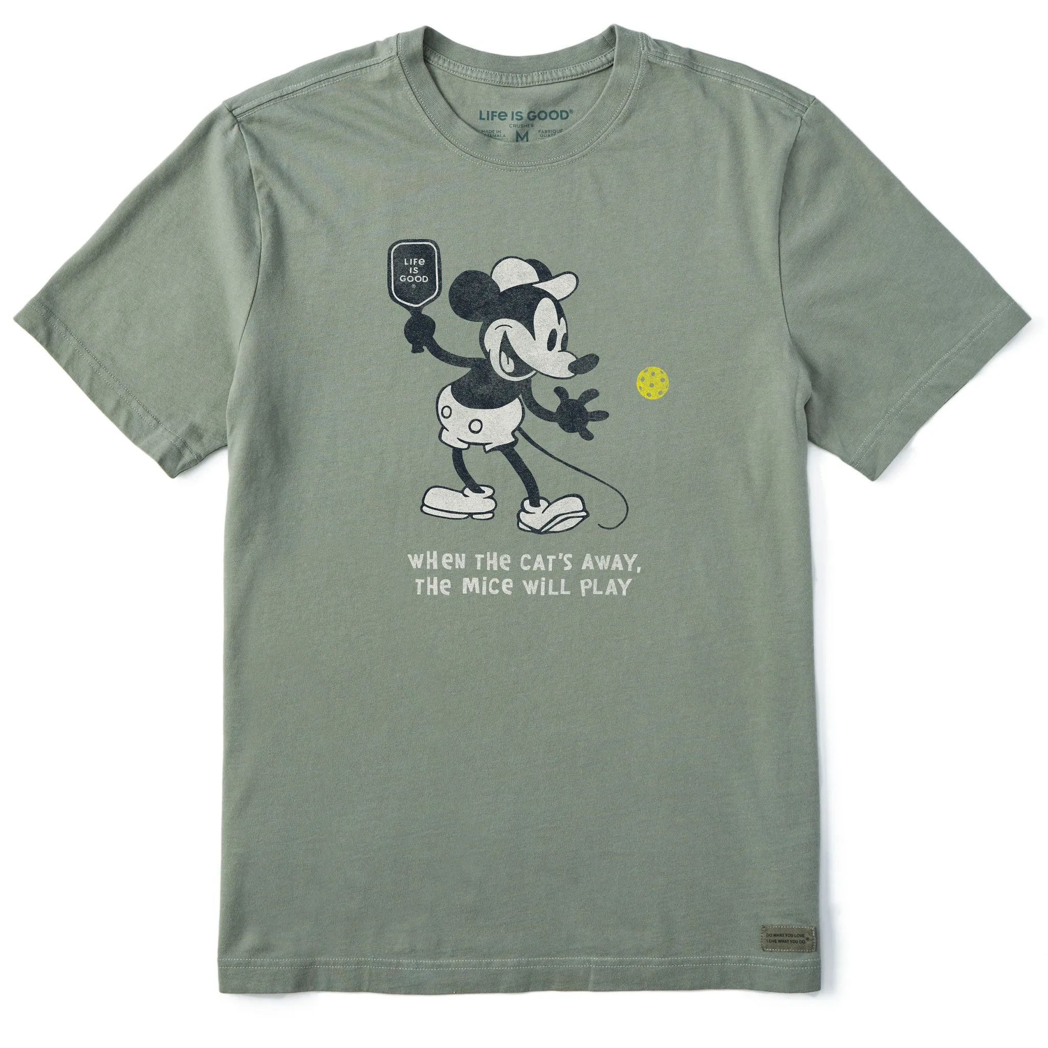 Men's Steamboat Willie Pickleball Short Sleeve Tee Life is Good