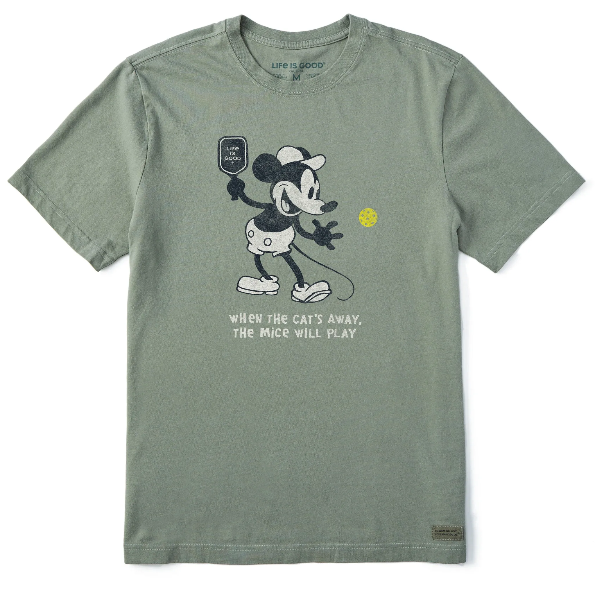 Men's Steamboat Willie Pickleball Short Sleeve Tee Life is Good