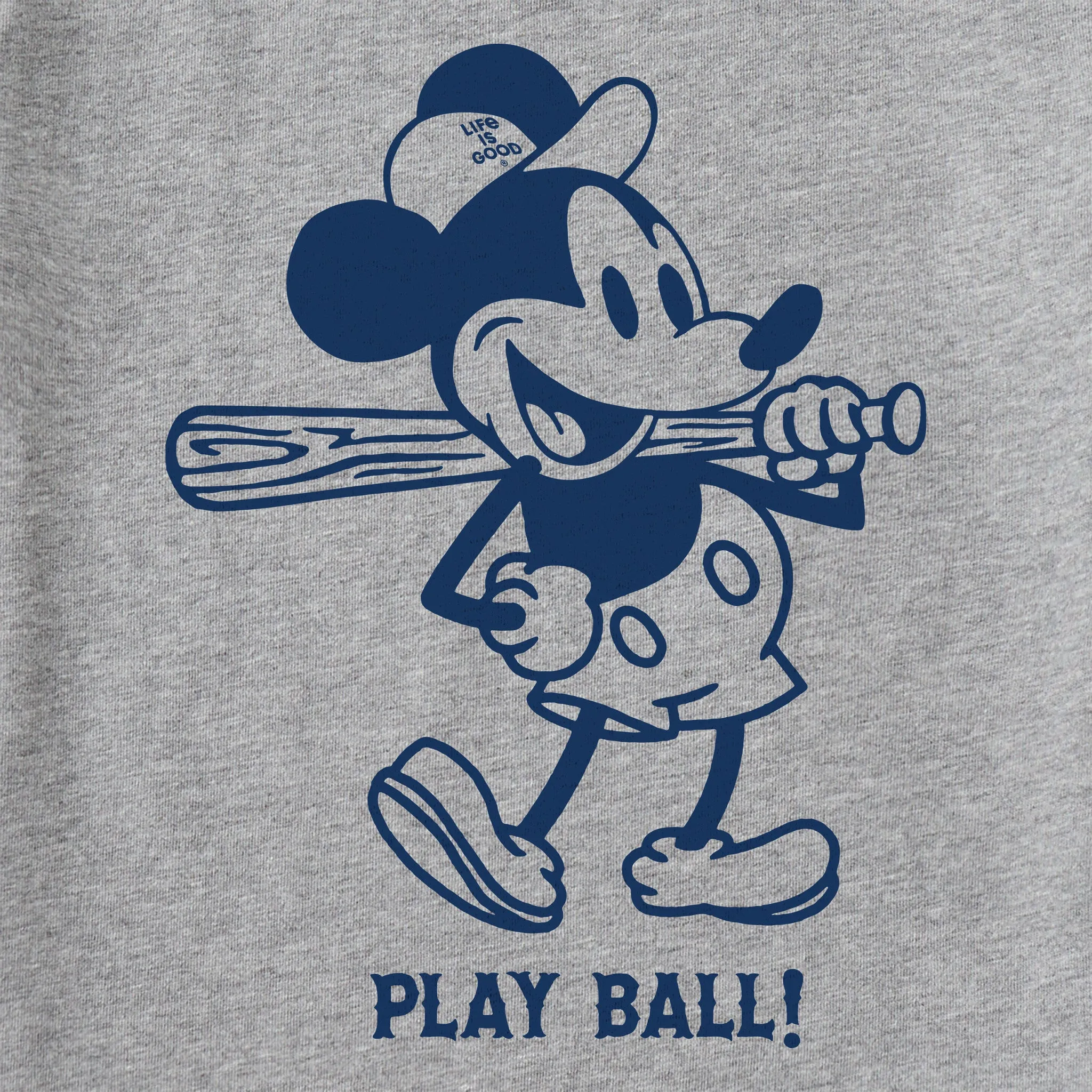 Men's Steamboat Willie Play Ball Short Sleeve Crusher Tee Life is Good