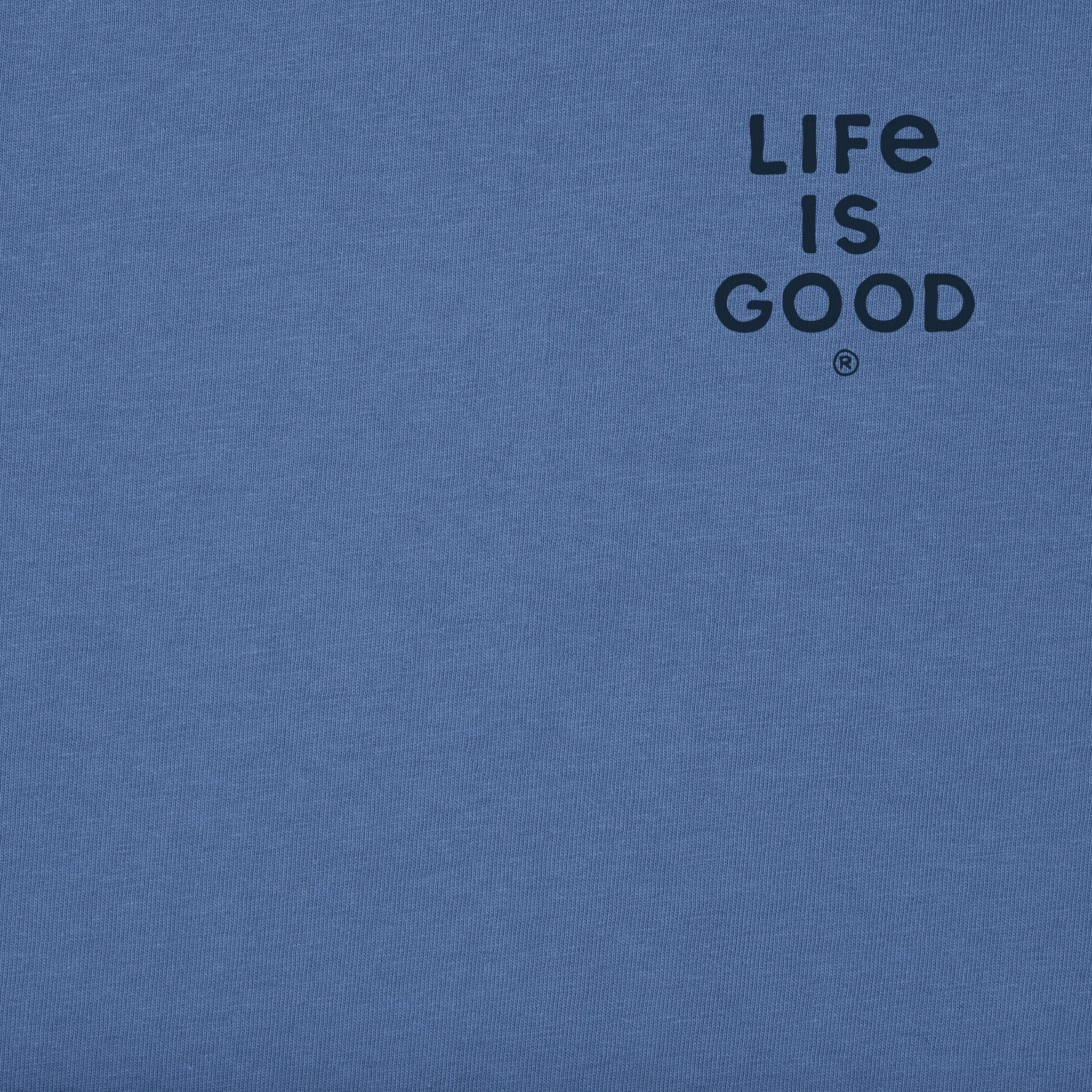 Men's Striped Palm Short Sleeve Tee Life is Good
