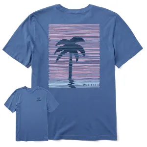 Men's Striped Palm Short Sleeve Tee Life is Good