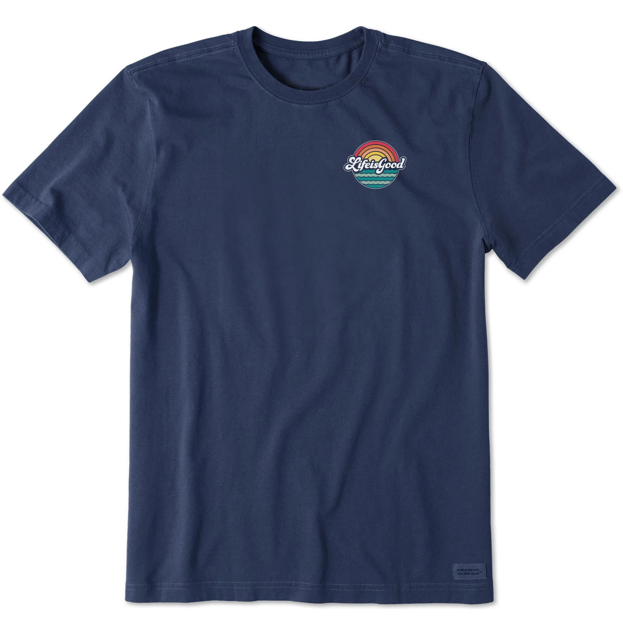 Men's Sun and Water LIG Script Short Sleeve Crusher Tee Life is Good