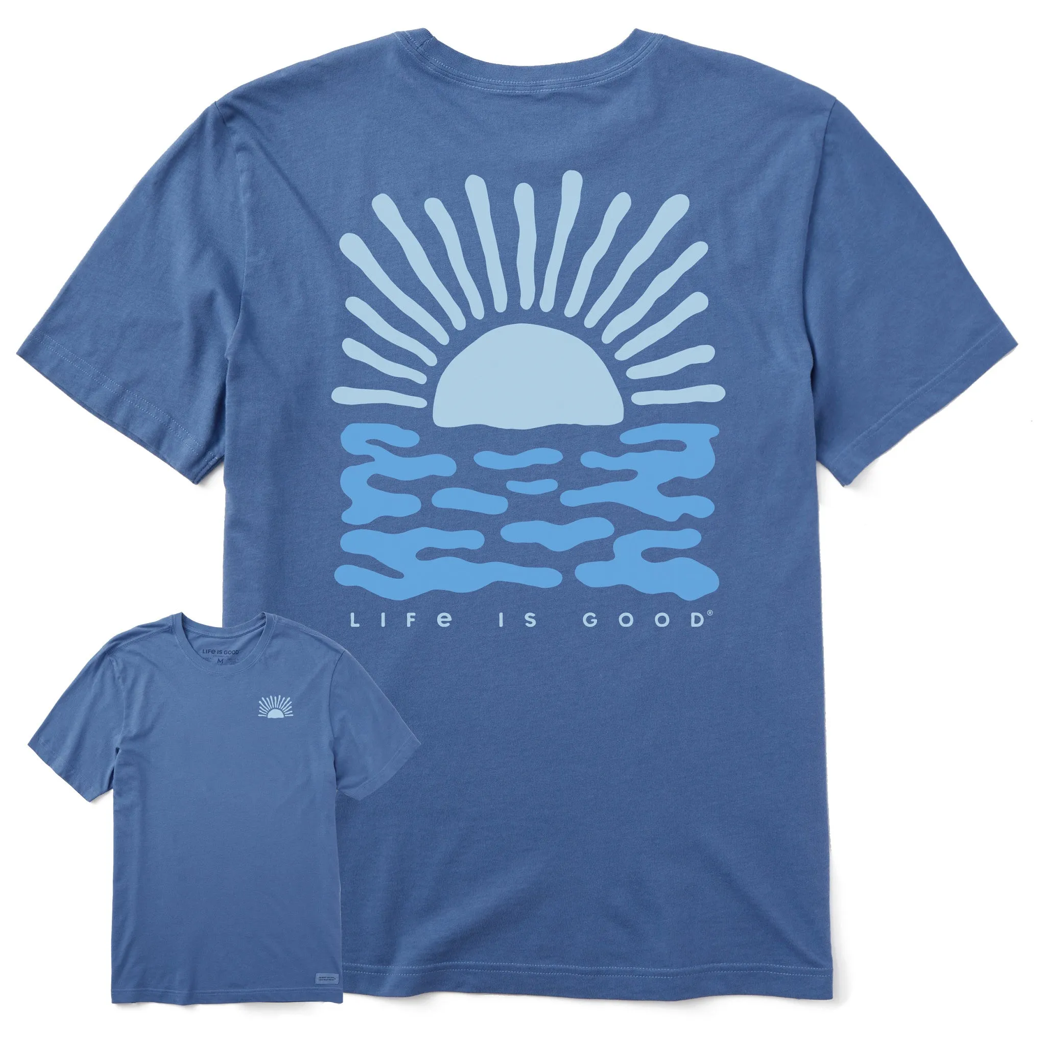 Men's Sun Over the Water Short Sleeve Tee Life is Good