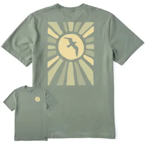 Men's Sunburst Bird Short Sleeve Tee Life is Good