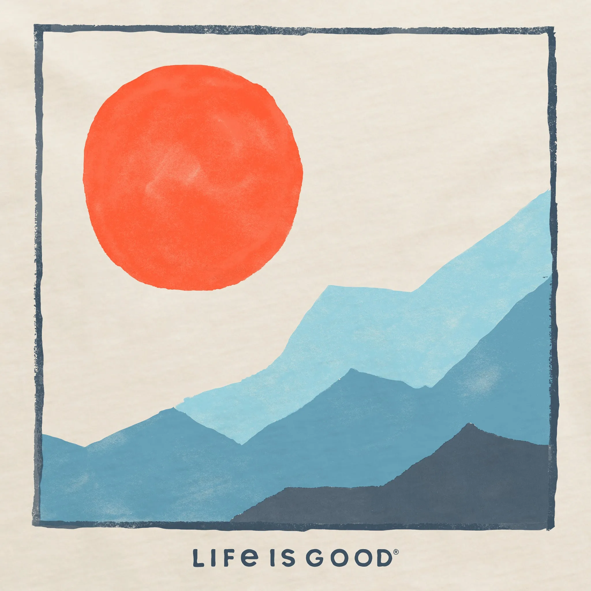 Men's Sunset on the Range Short Sleeve Crusher Tee Life is Good