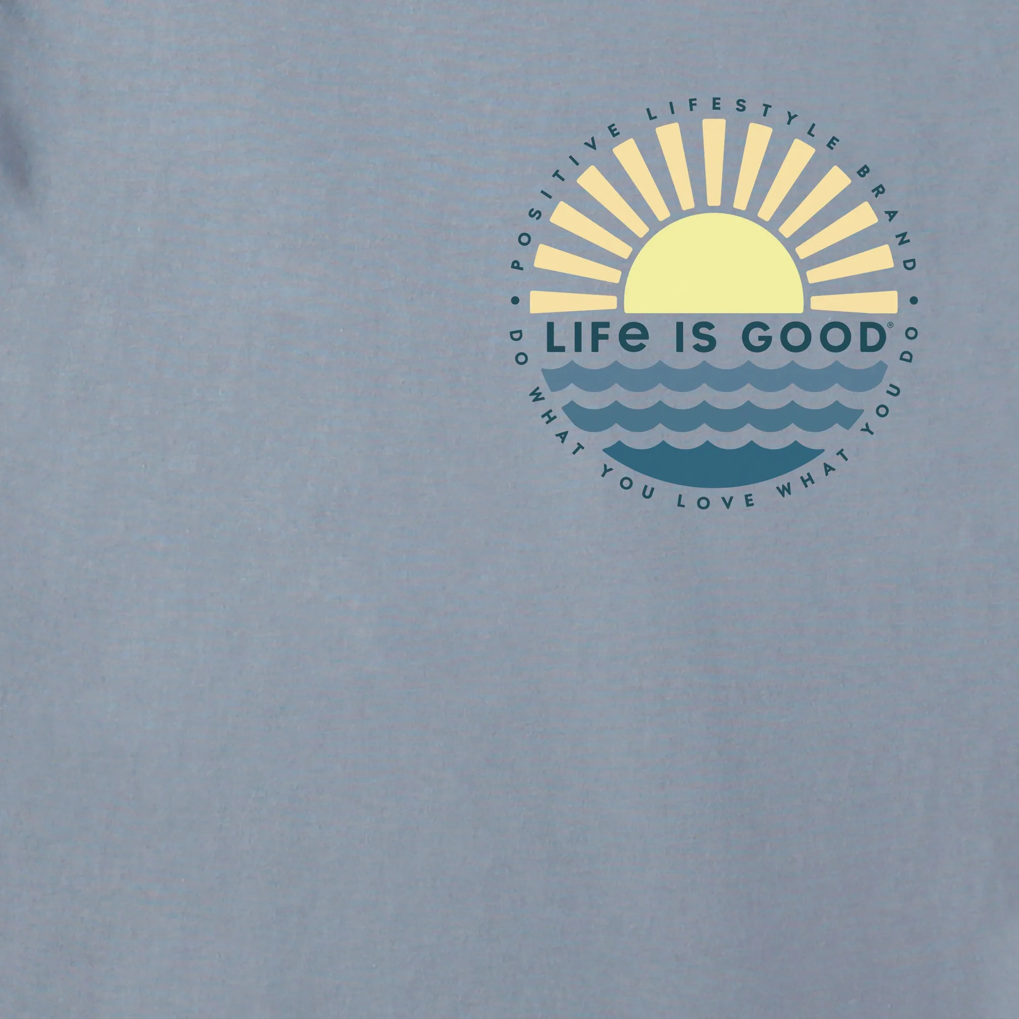 Men's Sunset on the Water Short Sleeve Crusher Tee Life is Good