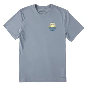 Men's Sunset on the Water Short Sleeve Crusher Tee Life is Good