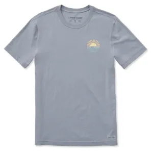 Men's Sunset over the Water Short Sleeve Crusher-LITE Slim Fit Tee Life is Good