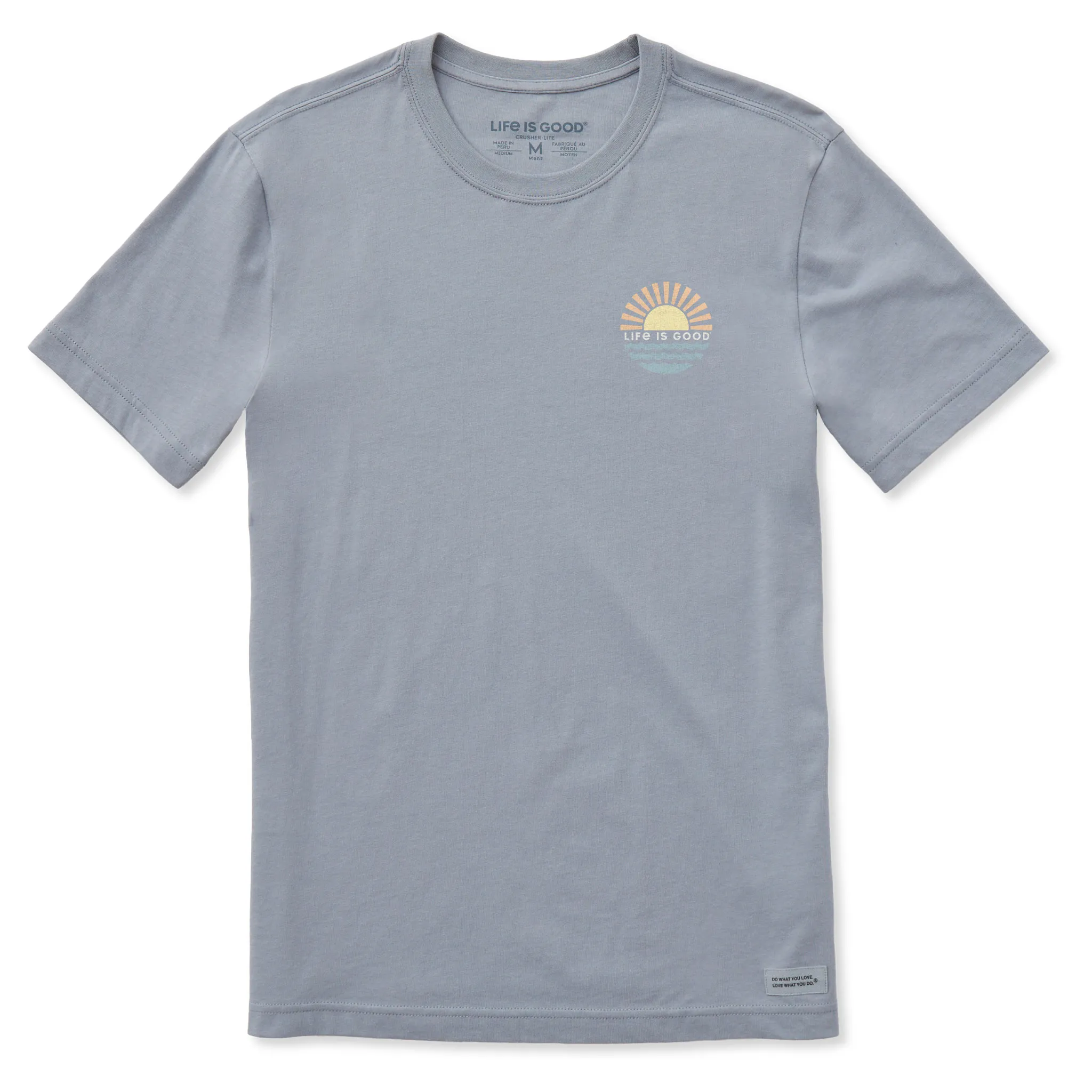 Men's Sunset over the Water Short Sleeve Crusher-LITE Slim Fit Tee Life is Good