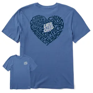 Men's Super Heart Short Sleeve Tee Life is Good