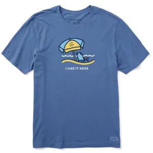 Men's Surfside Umbrella Like it Here Short Sleeve Tee Life is Good