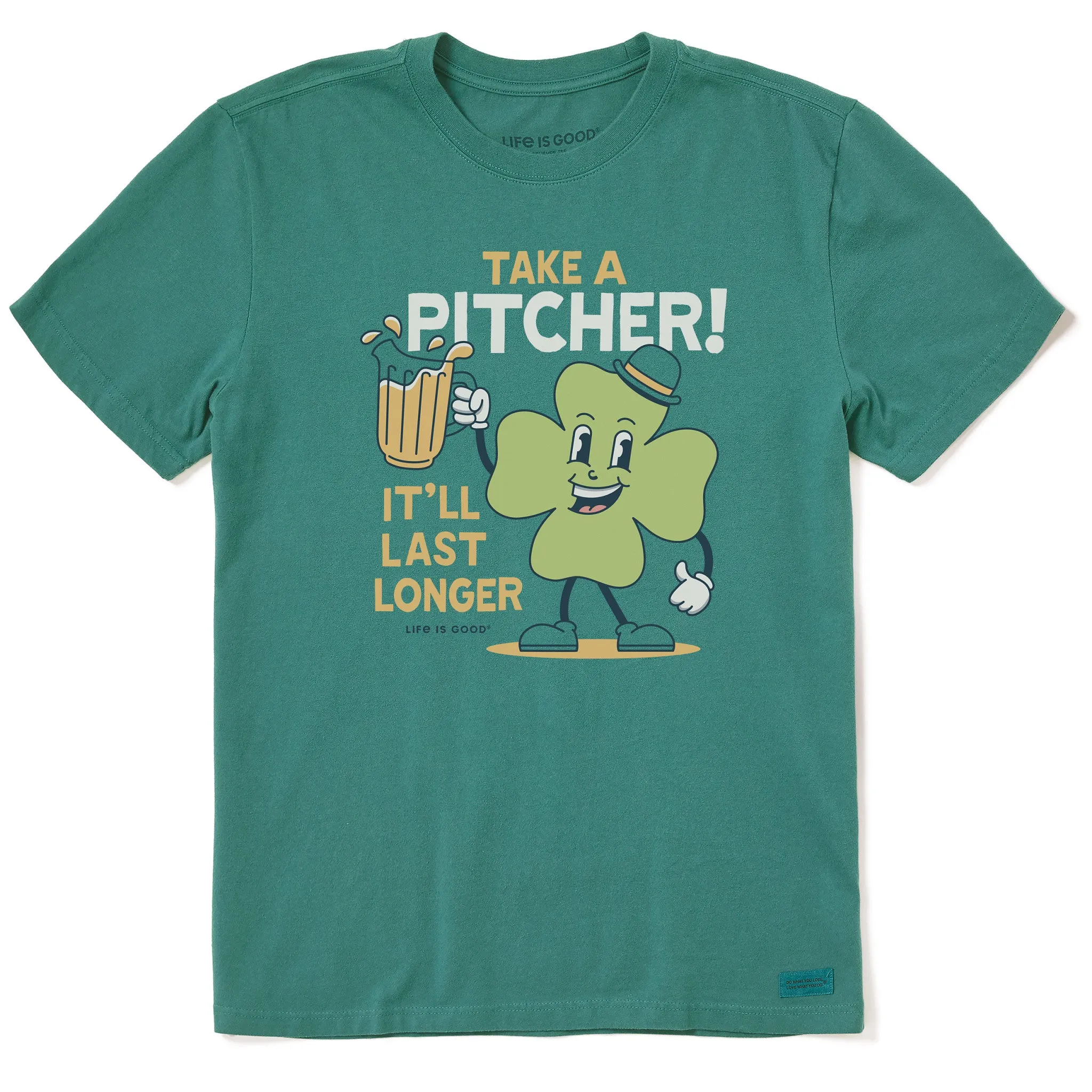 Men's Take a Pitcher Short Sleeve Crusher Tee Life is Good