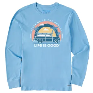 Men's Take Me to the Ocean Vehicle Long Sleeve Crusher Tee Life is Good