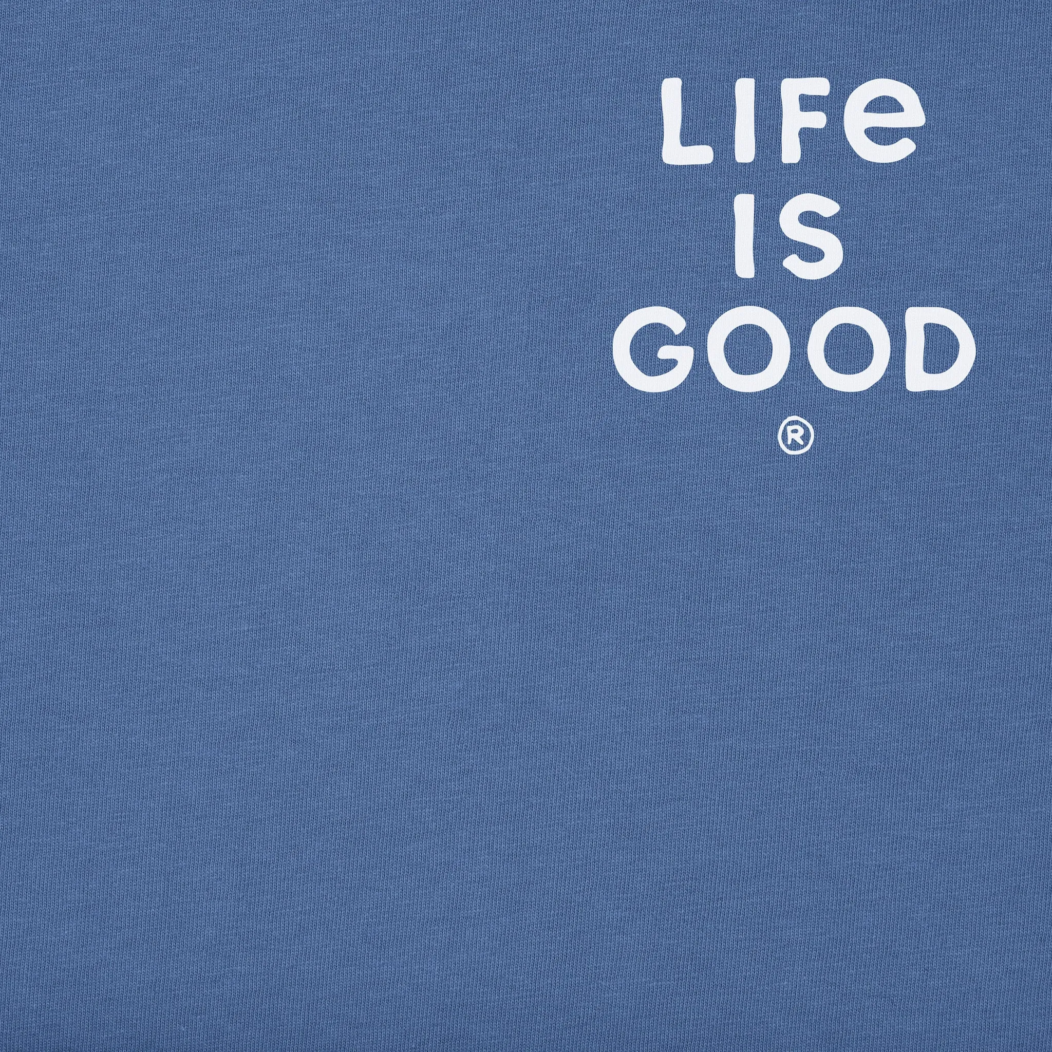 Men's Tennis Ball Words Short Sleeve Tee Life is Good