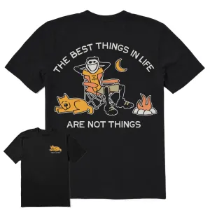 Men's The Best Things Campsite Short Sleeve Crusher Tee Life is Good