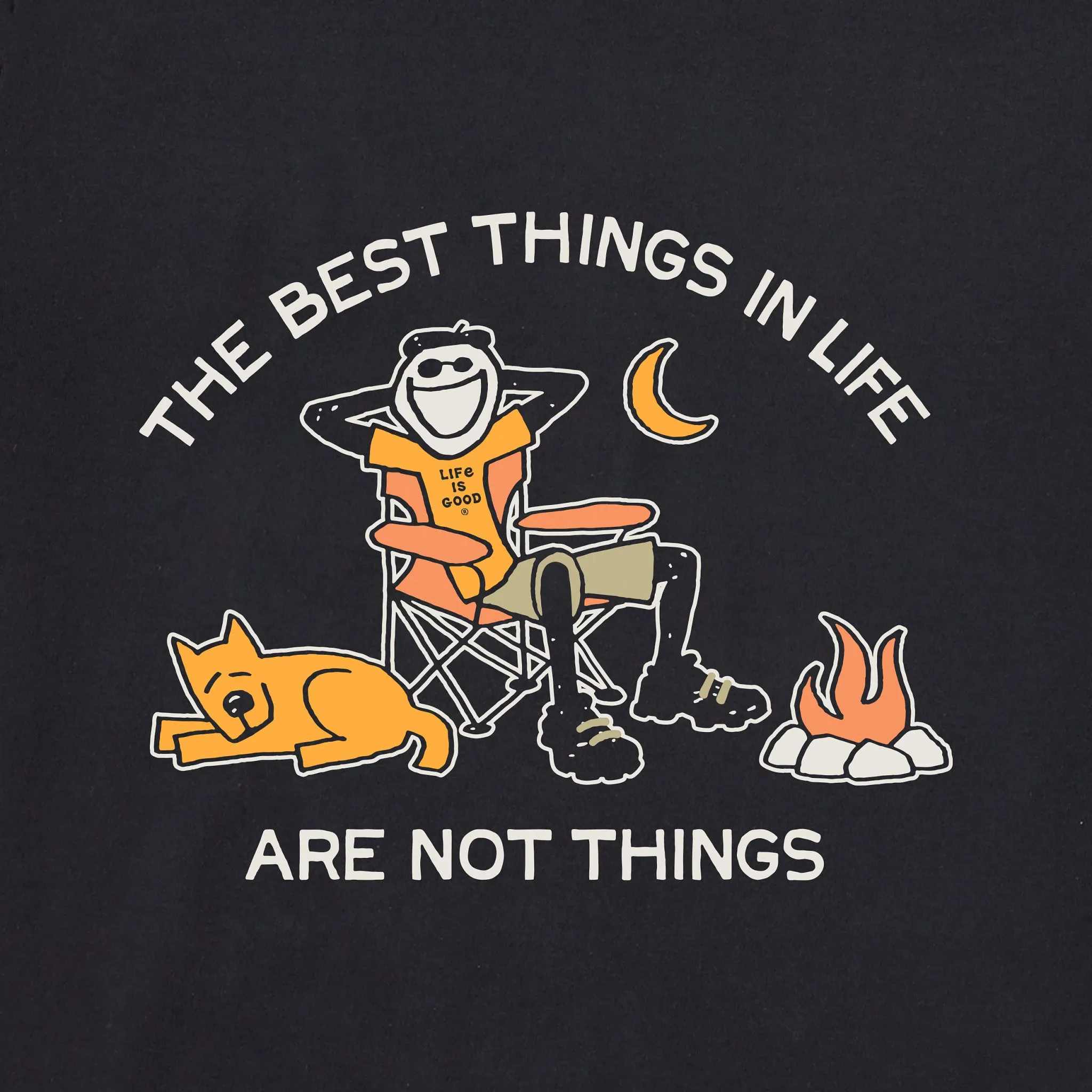 Men's The Best Things Campsite Short Sleeve Crusher Tee Life is Good