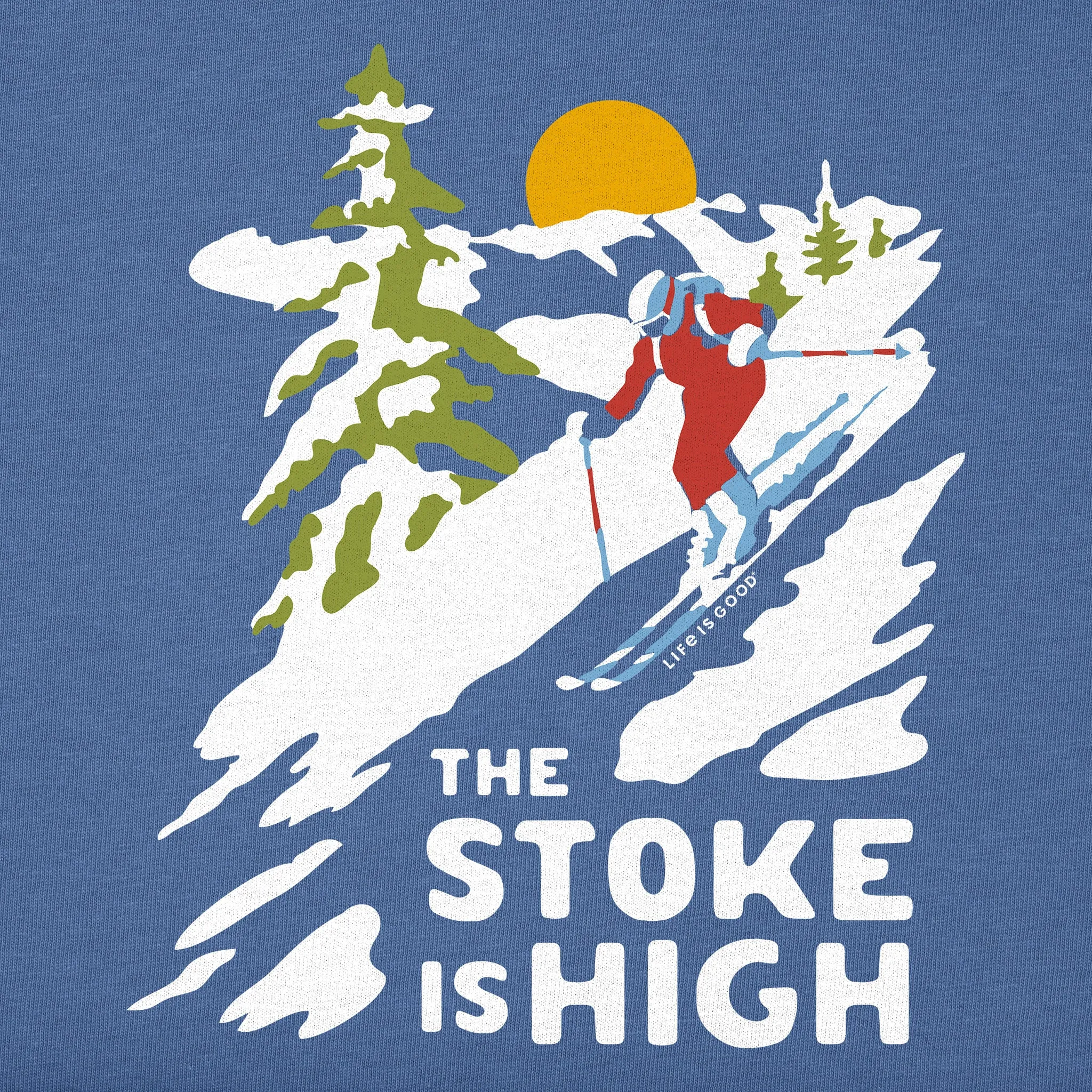 Men's The Stoke is High Long Sleeve Crusher Tee Life is Good