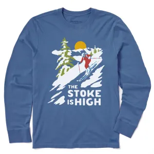 Men's The Stoke is High Long Sleeve Crusher Tee Life is Good