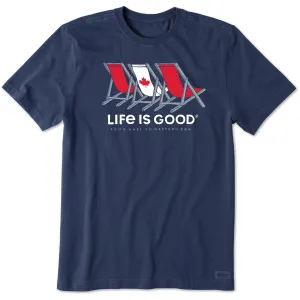 Men's Three Canadian Beach Chairs Short Sleeve Tee Life is Good