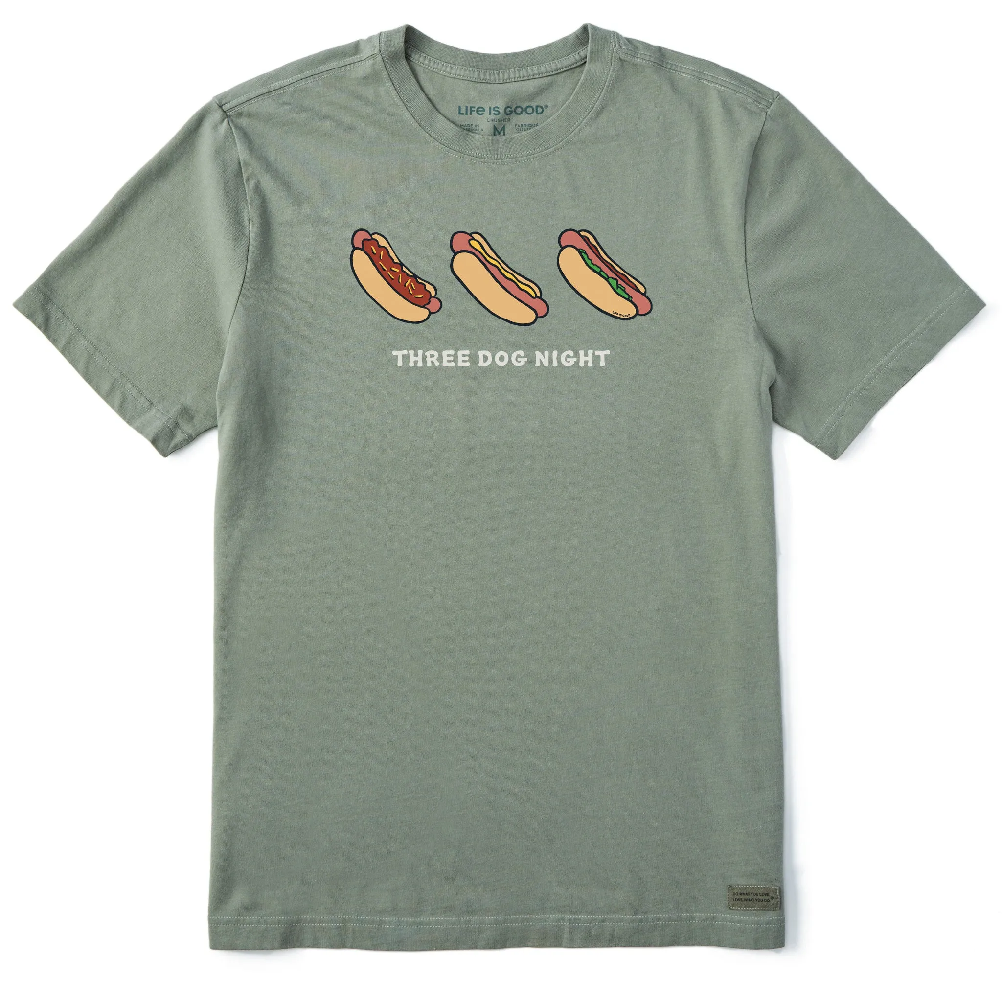 Men's Three Dog Night Short Sleeve Tee Life is Good