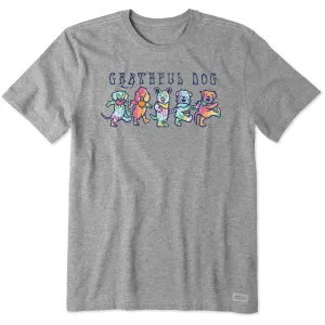 Men's Tie Dye Grateful Dog Short Sleeve Tee Life is Good