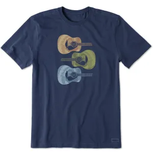 Men's Tie Dye Guitars Short Sleeve Tee Life is Good
