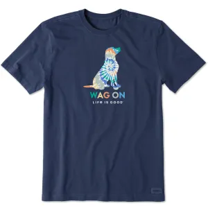 Men's Tie Dye Lab Short Sleeve Crusher Tee Life is Good