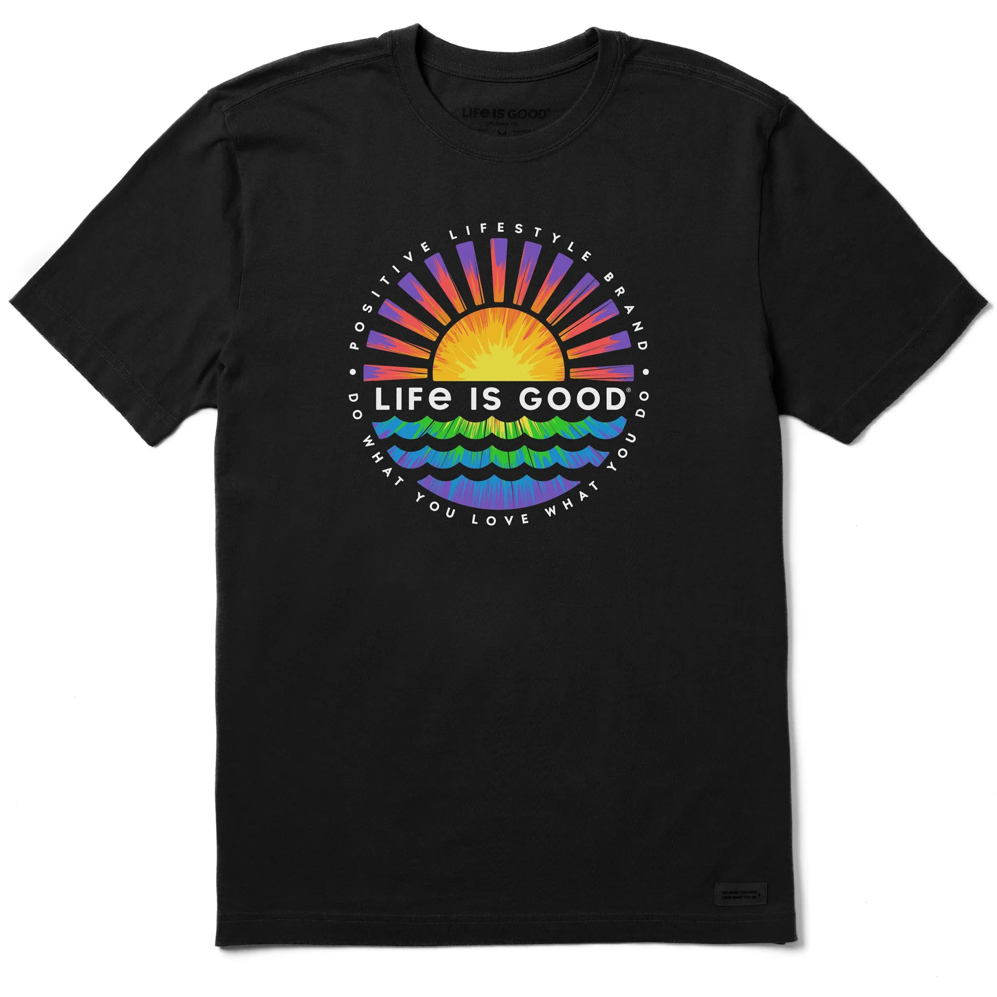 Men's Tie Dye Sunset Burst Short Sleeve Tee Life is Good