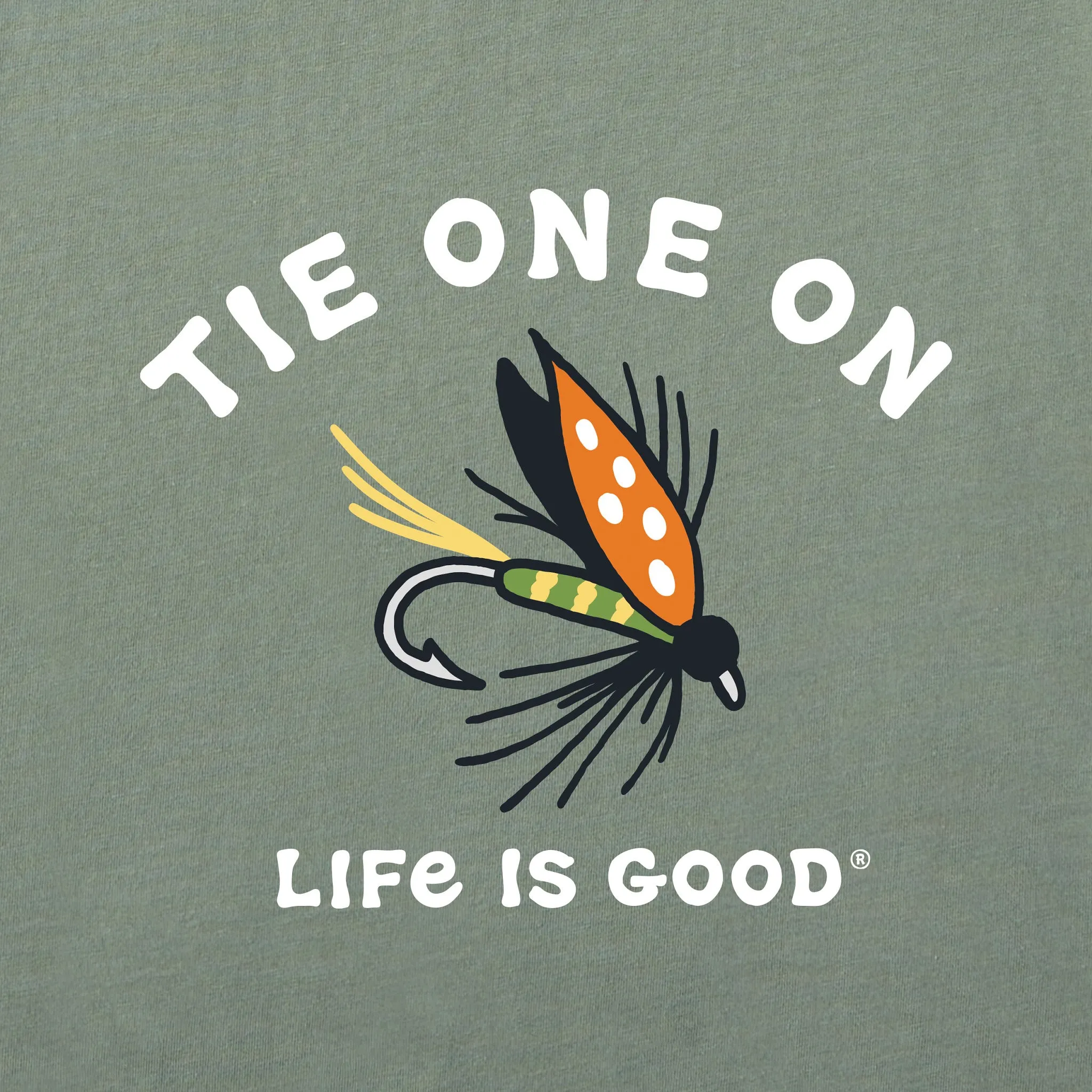 Men's Tie One On Short Sleeve Crusher Tee Life is Good