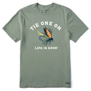 Men's Tie One On Short Sleeve Crusher Tee Life is Good