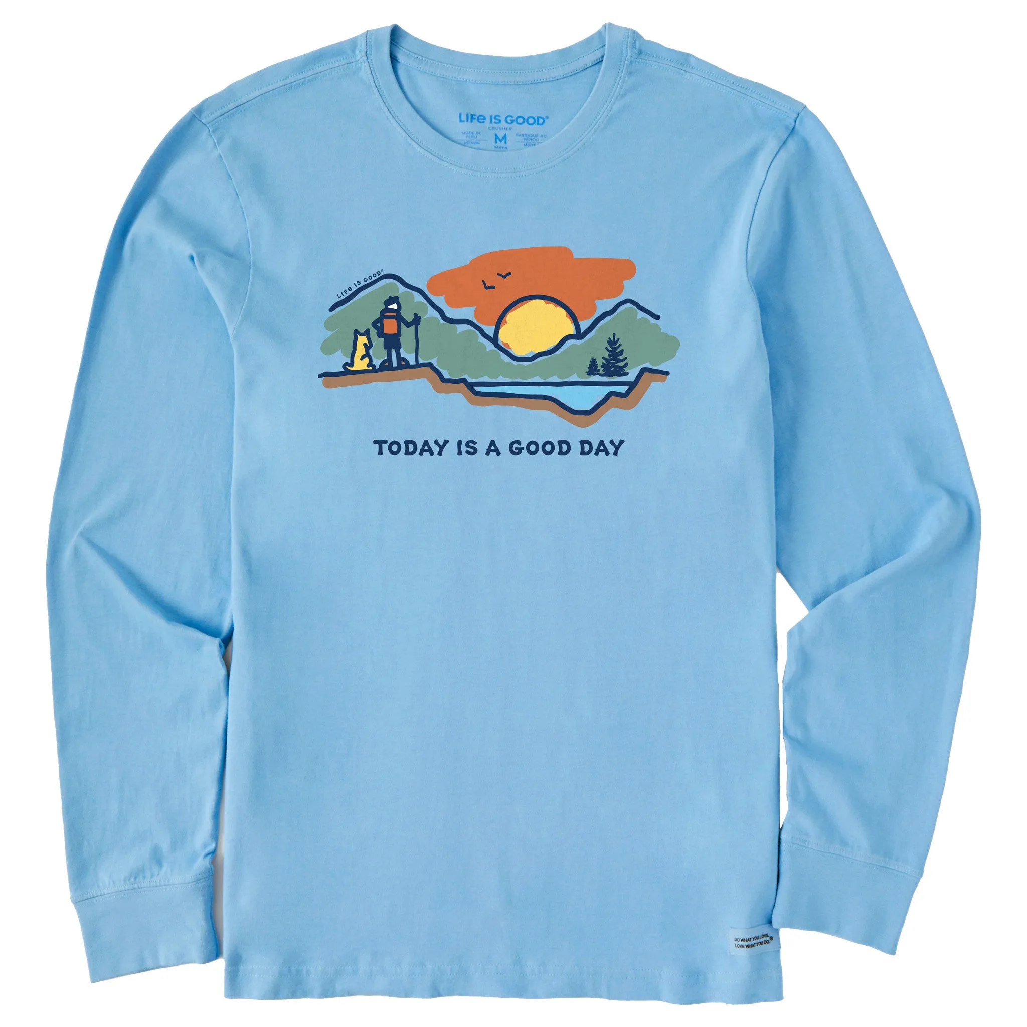 Men's Today is a Good Day Mountain Hike Long Sleeve Tee Life is Good