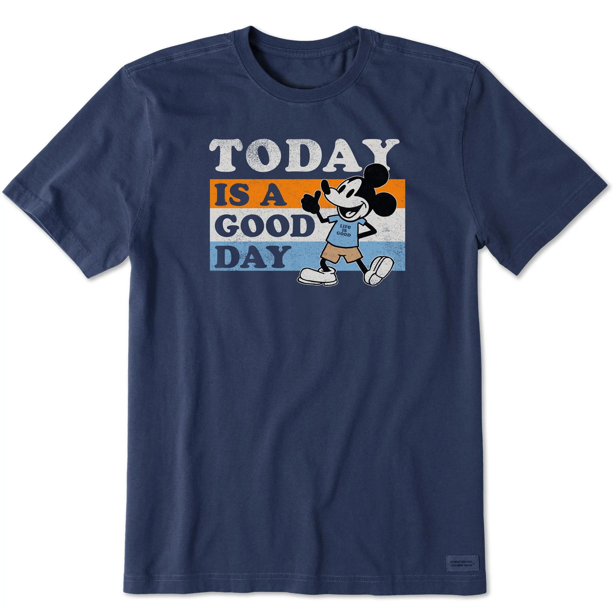 Men's Today is a Good Day Will Stripes Short Sleeve Tee Life is Good