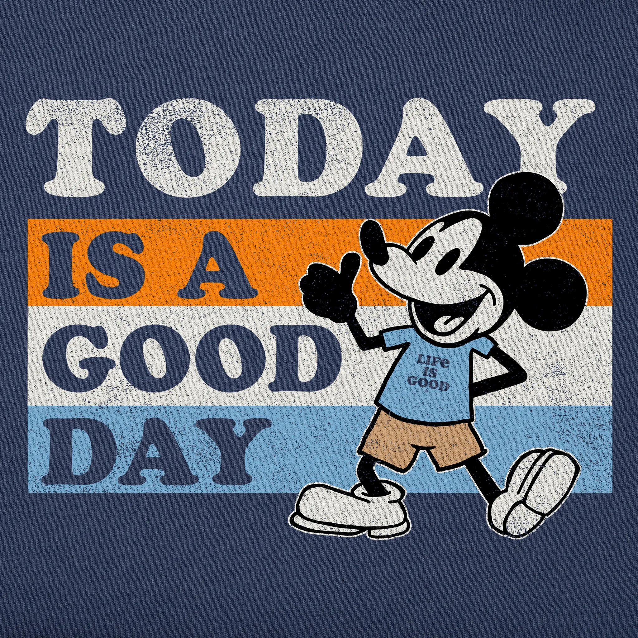 Men's Today is a Good Day Will Stripes Short Sleeve Tee Life is Good